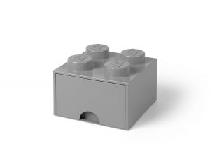 pudelko z szuflada w ksztalcie szaroblekitnego klocka lego 5005713 z 4 wypustkami
