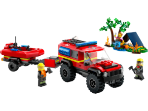 LEGO Terenowy wóz strażacki z łodzią ratunkową 60412