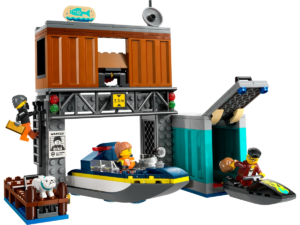 LEGO Policyjna motorówka i kryjówka złodziejaszków 60417