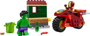 LEGO Iron Man z motocyklem i Hulk 76287